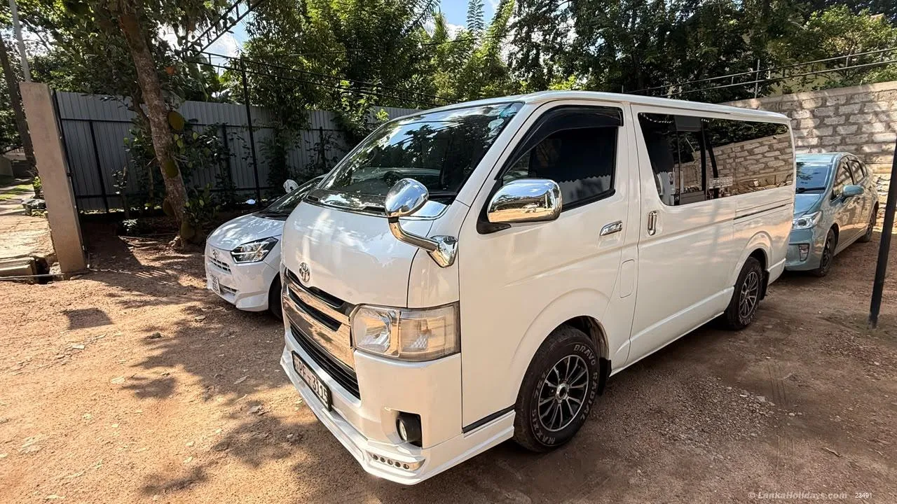 Toyota KDH Van available with driver in Sri Lanka